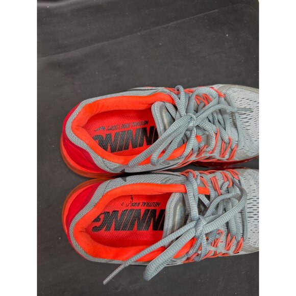 Nike Wmns Air Max 2015 Grey Lava Running Shoes Size 8 Gray & Red - Picture 4 of 10